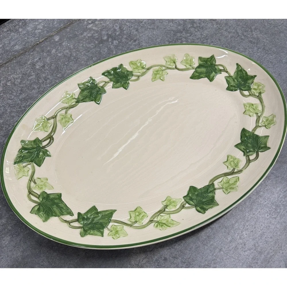 Vintage Franciscan IVY Made in California USA 18" Oval Serving Platter - Picture 1 of 2
